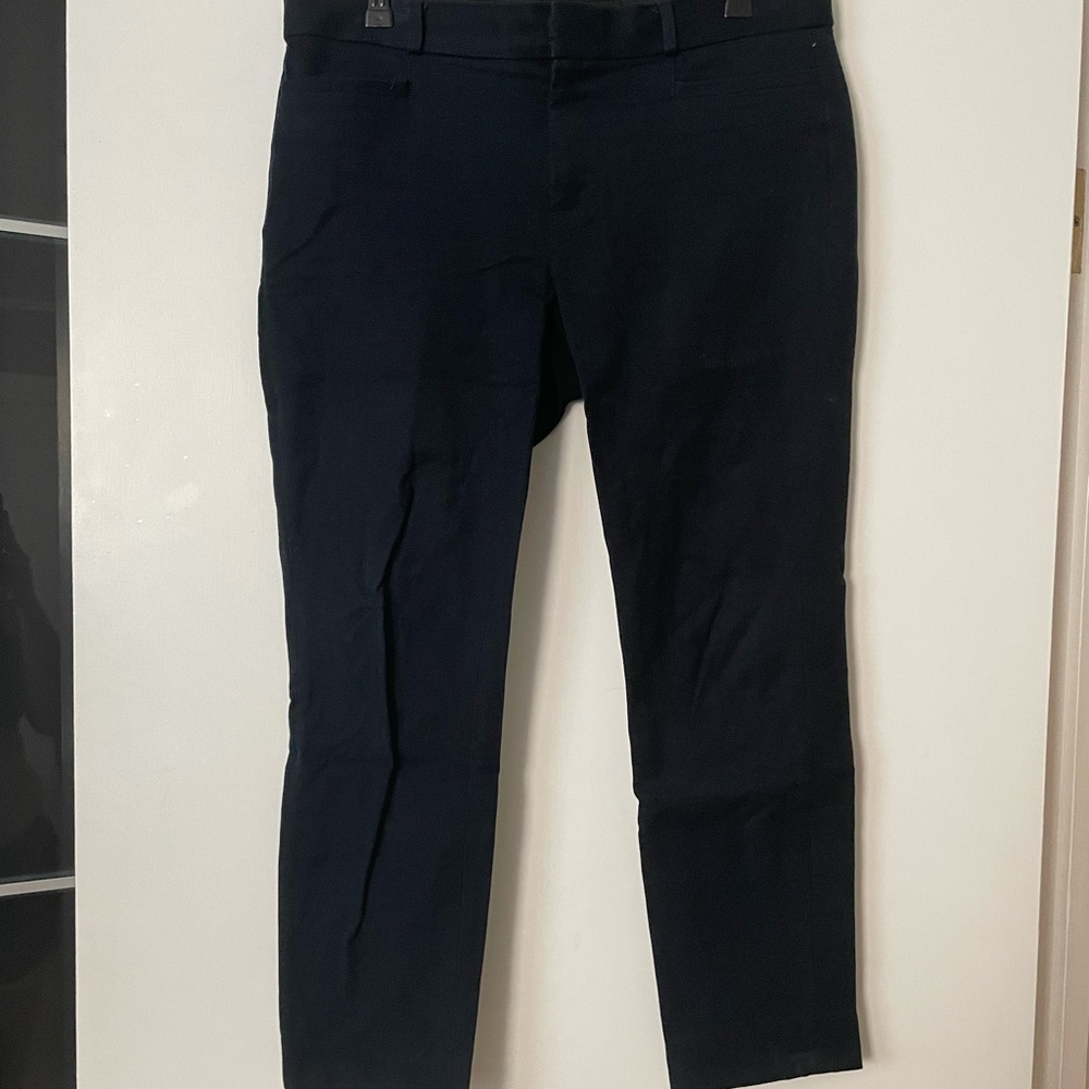 Banana republic size 10, navy crop Sloan curvy pts